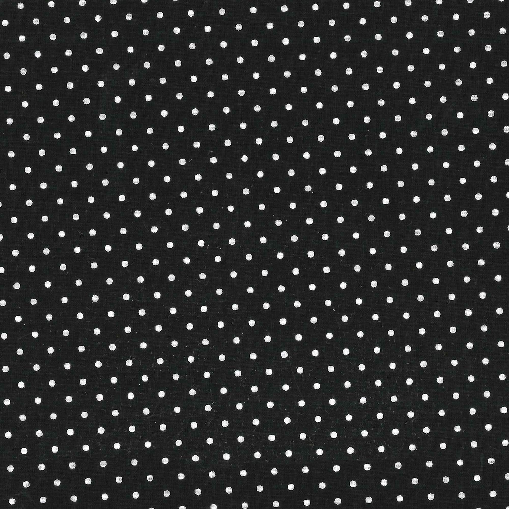 Fabric Traditions Black & White Pin Dot Cotton Fabric